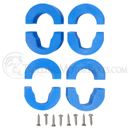 Minn Kota Ultrex Shaft Clamp Cable Keeper (4-Pack)(Blue) - MK-UTX-KCSC-4BLUE