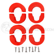 Lowrance Ghost Shaft Clamp Cable Keeper (4-Pack)(Red) - LG-KCSC-4RED