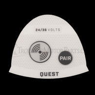 Minn Kota Riptide Quest Push Button Decal (White)(SW) - 2395561