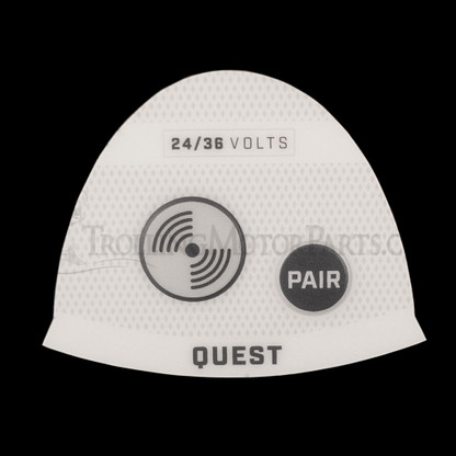 Minn Kota Riptide Quest Push Button Decal (White)(SW) - 2395561