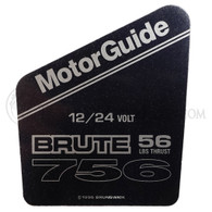 Motor Guide Brute 756 Decal (56 lb.)(12/24 Volt)