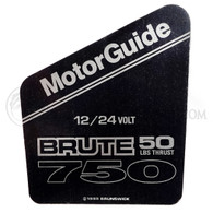 Motor Guide Brute 750 Decal (50 lb.)(12/24 Volt)(New Style) - MBF05606