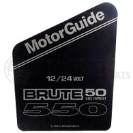 Motor Guide Brute 550 Decal (50 lb.)(12/24 Volt)(New Style) - MAT05609