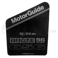 Motor Guide Brute 656 Decal (56 lb.)(12/24 Volt)(New Style) - MBR05606