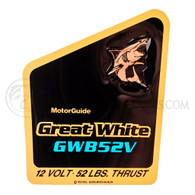 Motor Guide Great White Decal (GWB52V)(52 lb.)(12 Volt) - MXT05626
