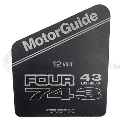 Motor Guide Four 743 Decal (43 lb.)(12 Volt) - MEF05607