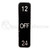 Motor Guide Toggle Switch Decal (12/OFF/24) - MLP05704