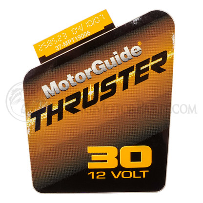 Motor Guide Thruster 30 Decal - MPT19006T