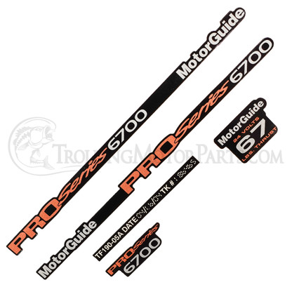 Motor Guide Pro Series 6700 Decal Sheet - MTF19005T