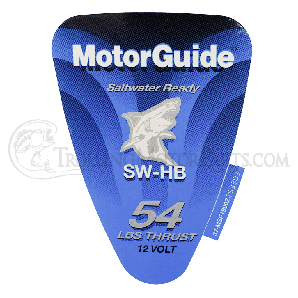 Motor Guide Saltwater 54 Decal (Saltwater)(54 lb.)(12 Volt