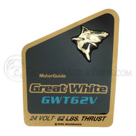 Motor Guide Great White 62 Decal - MXT05625