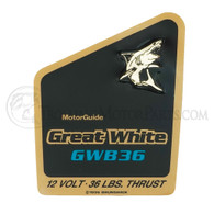 Motor Guide Great White 36 Decal - MXT05630B