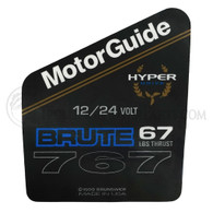Motor Guide Brute 67 Decal - MBF05612T