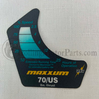 Minn Kota Maxxum 70/US Decal (Old Style) - 2265646