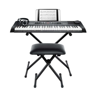 61Key Portable Keyboard w Accessories , Stand and Bench (Repack ...