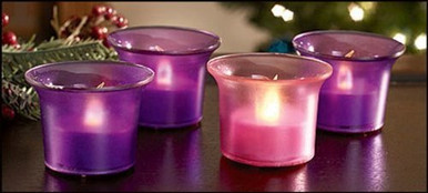advent flameless candles led