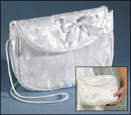 girls white purse
