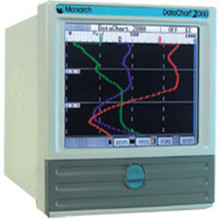 Data-Chart 2000 with 2, 4, 6 or 12 direct universal isolated inputs/selectable for DC voltage, DC current and thermocouples w/ Touchscreen control