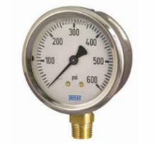 Wika - 2-1/2 or 4 Inch Dial, 1/4 Inch, 0 to 15000 Scale Range Pressure Gauge