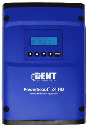 The flexible design of the PowerScout 24 HD allows it to be configured for monitoring any combination of up to 8 three-phase or 24 single-phase electrical circuits across two separate voltages with revenue grade accuracy (ANSI C12.20-2010 Class 0.2). Equip the PowerScout 24 HD meter with any combination of DENT’s split-core, solid-core, or RoCoil (Rogowski) CTs.
