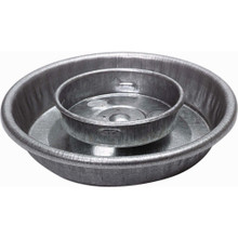 Miller  Steel Little Giant Galvanized Mason Jar Waterer Base 1 Quart 084369098267