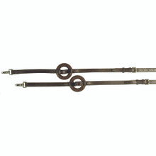 Gatsby Leather Havanna Brown Side Reins With Donut 5/8 Inch 840875000978