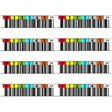 Quantum Data cartridge bar code labels, LTO Ultrium 8 (LTO-8), series (000001-000100)