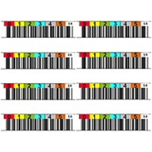 Quantum Data cartridge bar code labels, LTO Ultrium 8 (LTO-8), series (000001-000100)