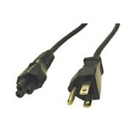 Cables To Go 757120274001 27400 6 Feet Notebook Power Cord - 1 x Power IEC 320 EN 60320 C5 Female, 1 x Power NEMA 5-15 Male - Black