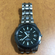 Citizen Attesa Titanium Date Duratect Eco-Drive Solar Mens Watch Auth Works