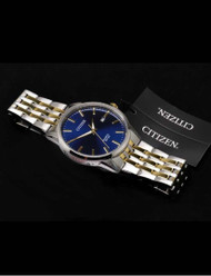Citizen Stainless Steel Box Quartz Mens Watch Authentic Working