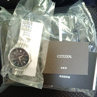 Citizen AT6060-51L Day Date SS Eco-Drive Solar Mens Watch Authentic Working