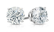 1CT TW Round Diamond Stud Earrings in 14K Gold (H-SI2/3)