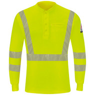 Bulwark Hi-Vis Long Sleeve Henley (Allow 3-5 weeks)