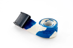 Spear Pro Rubber Weight Belt Nylon Buckle - White / Blue