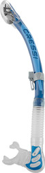 Cressi Alpha Ultra Dry Snorkel - Blue / Clear