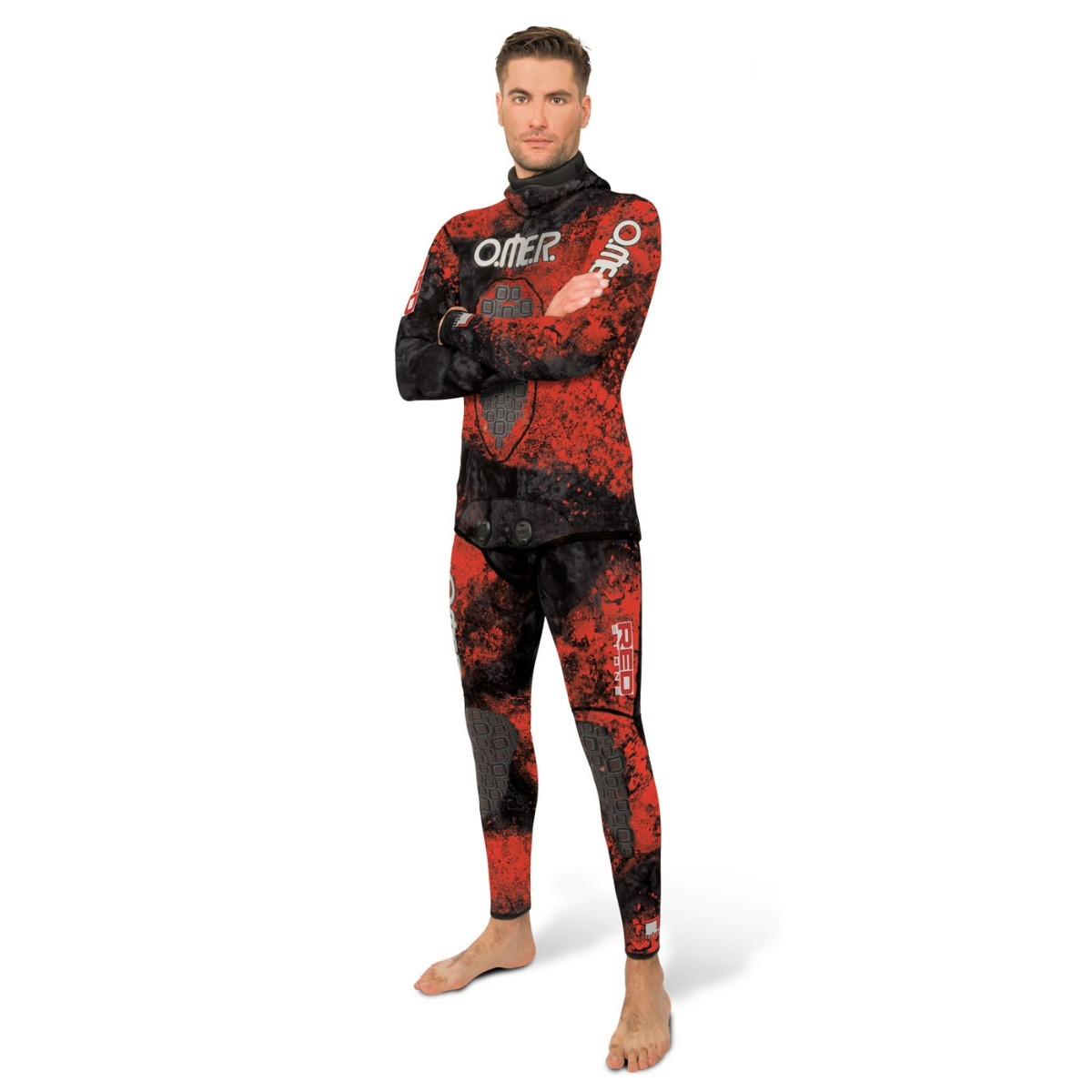 Omer ウェットスーツ 7ミリ　3XL Omer Red Stone 3mm Open Cell Wetsuit - Formula Freediving