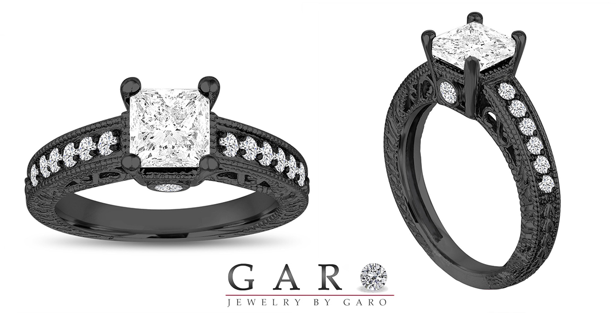 Vintage Art Deco 2.17 Carat Hexagonally Shaped Diamond Engagement Ring –  Erstwhile Jewelry
