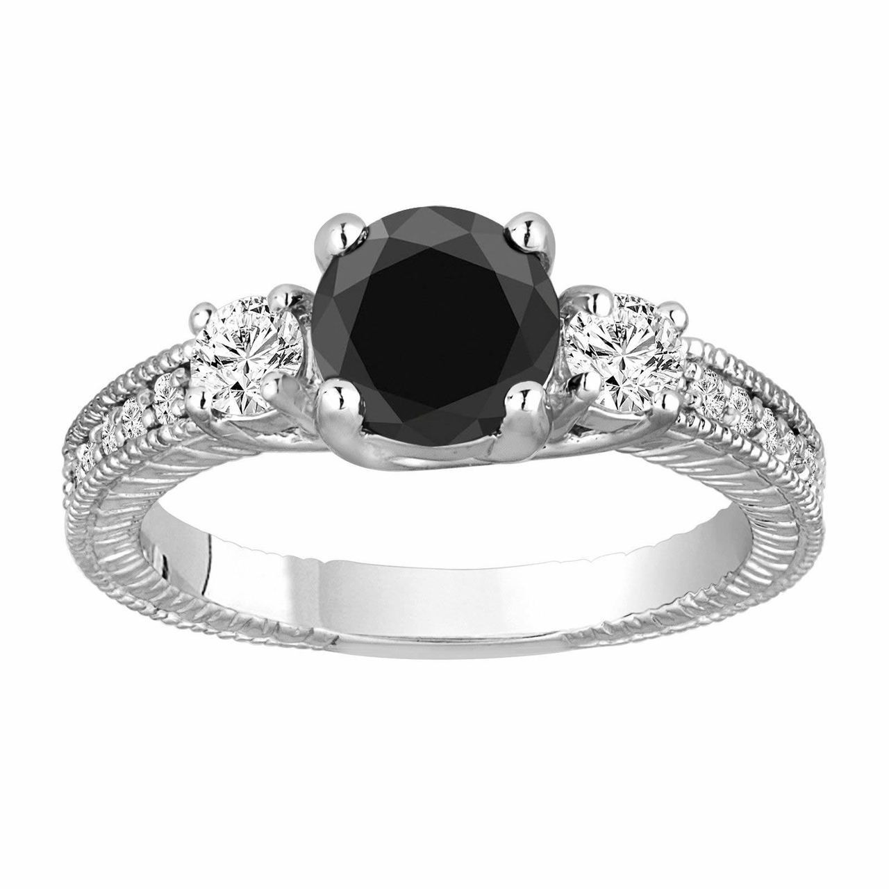 antique black diamond engagement rings antique black diamond engagement rings