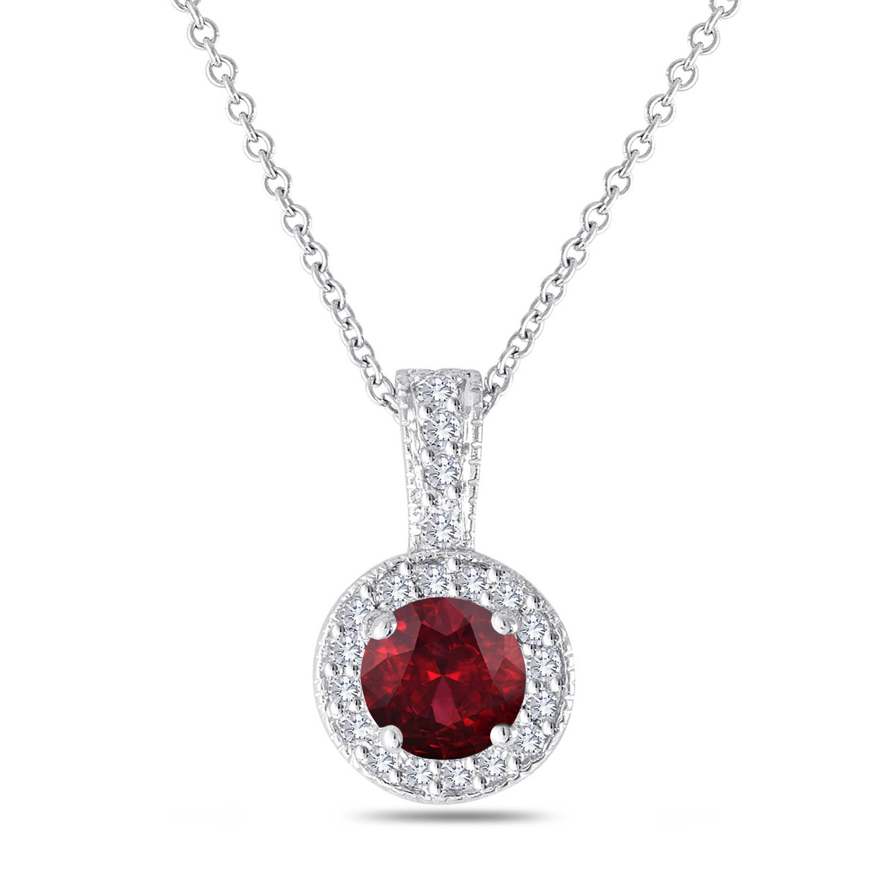 Red garnet necklace Clearance