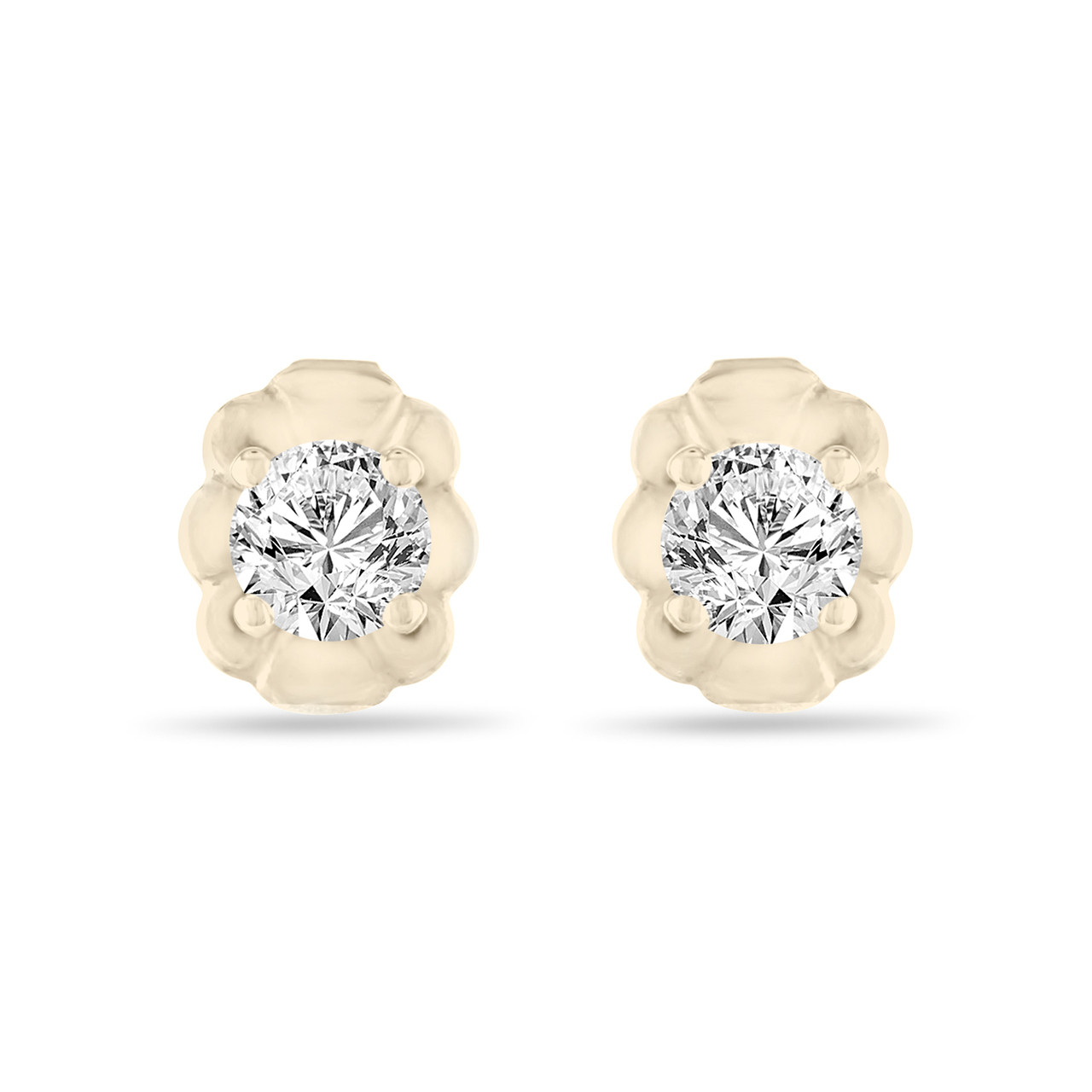 tiny diamond stud earrings flat back