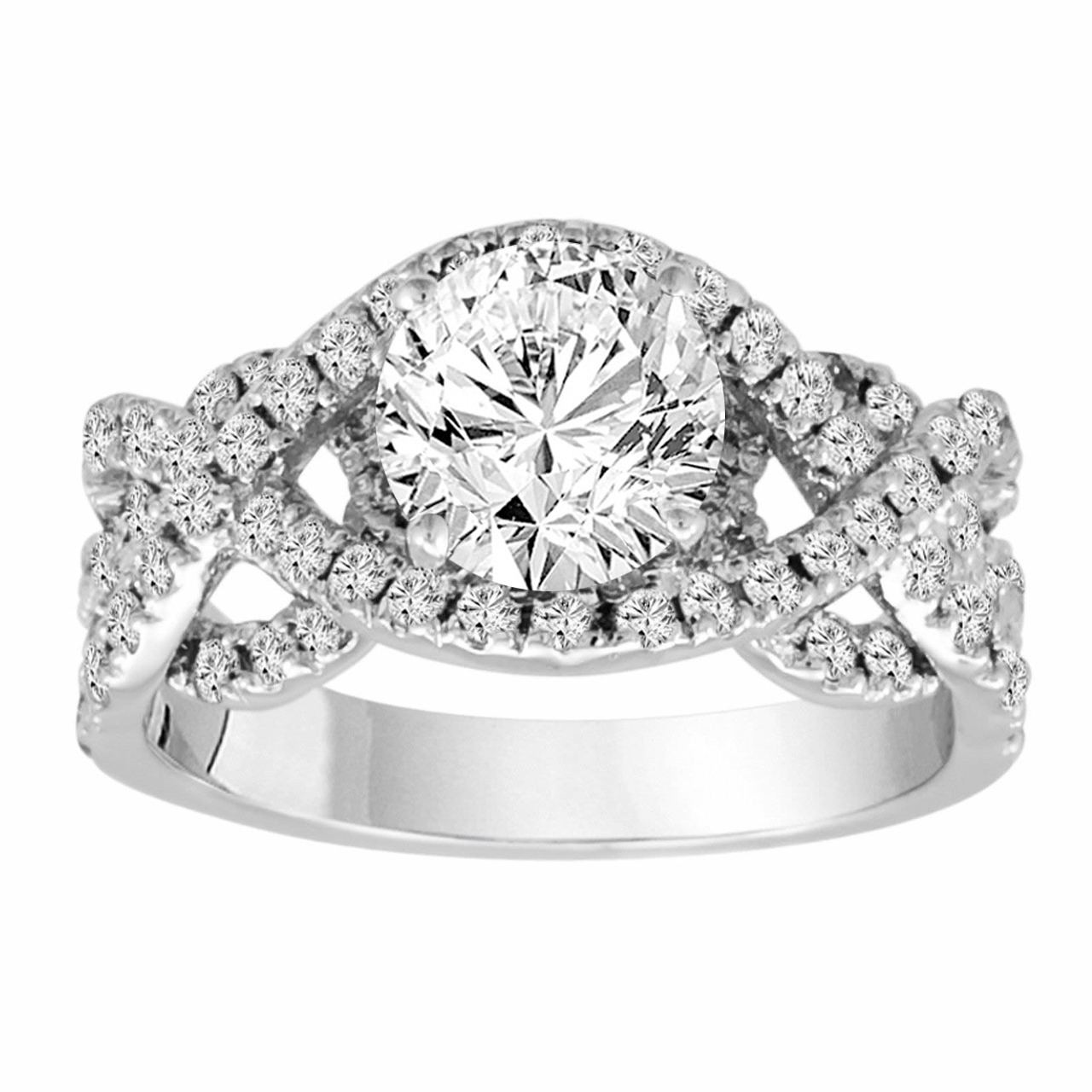 2 04 Carat Diamond Engagement Ring  Gia Certified Unique 