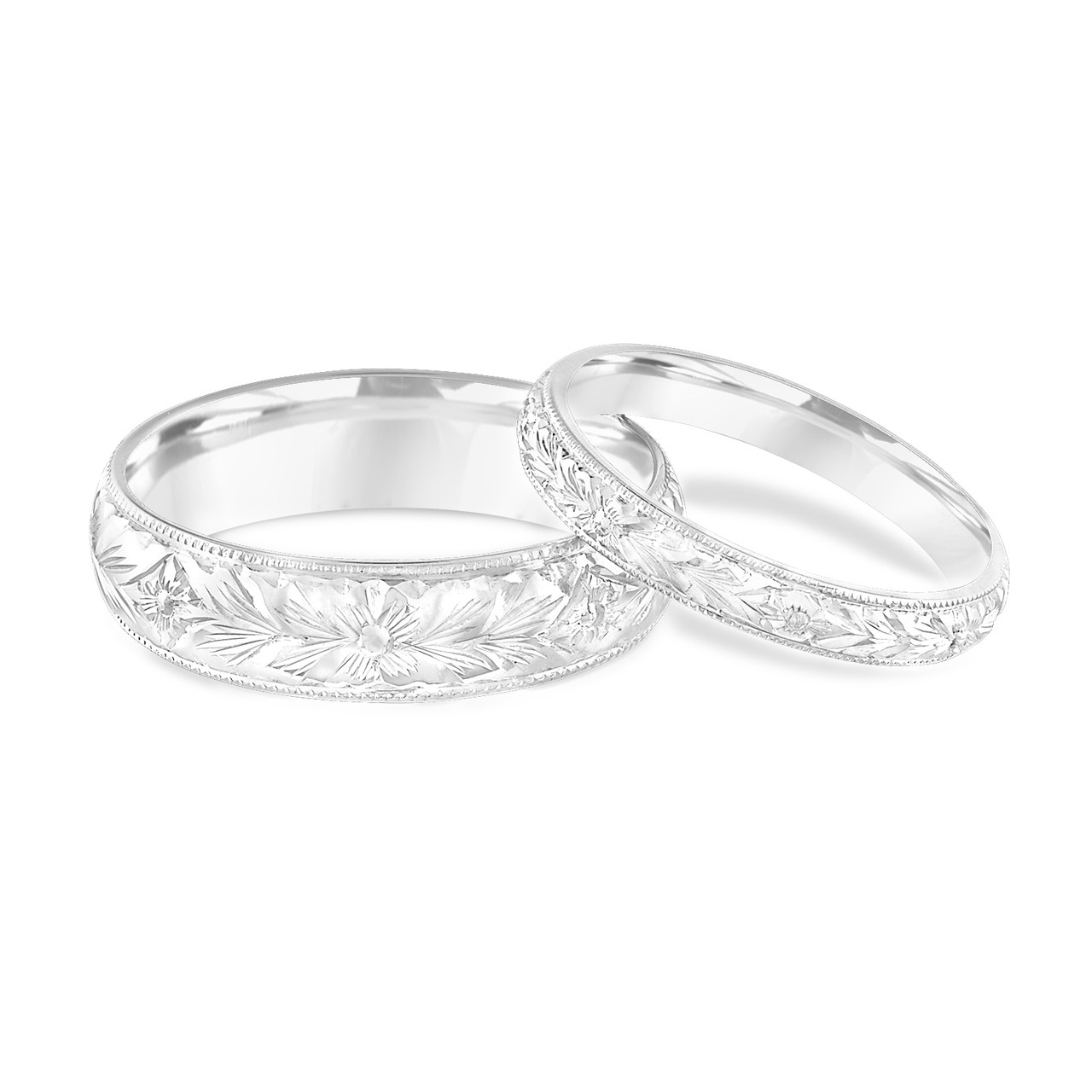 Platinum Matching Wedding Rings His And Hers Wedding Bands Hand Engraved Couple Wedding Bands Set Vintage Wedding Bands Handmade  38018.1512494035.1280.1280 ?c=2