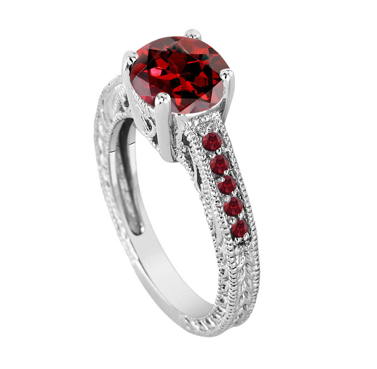 garnet engagement rings