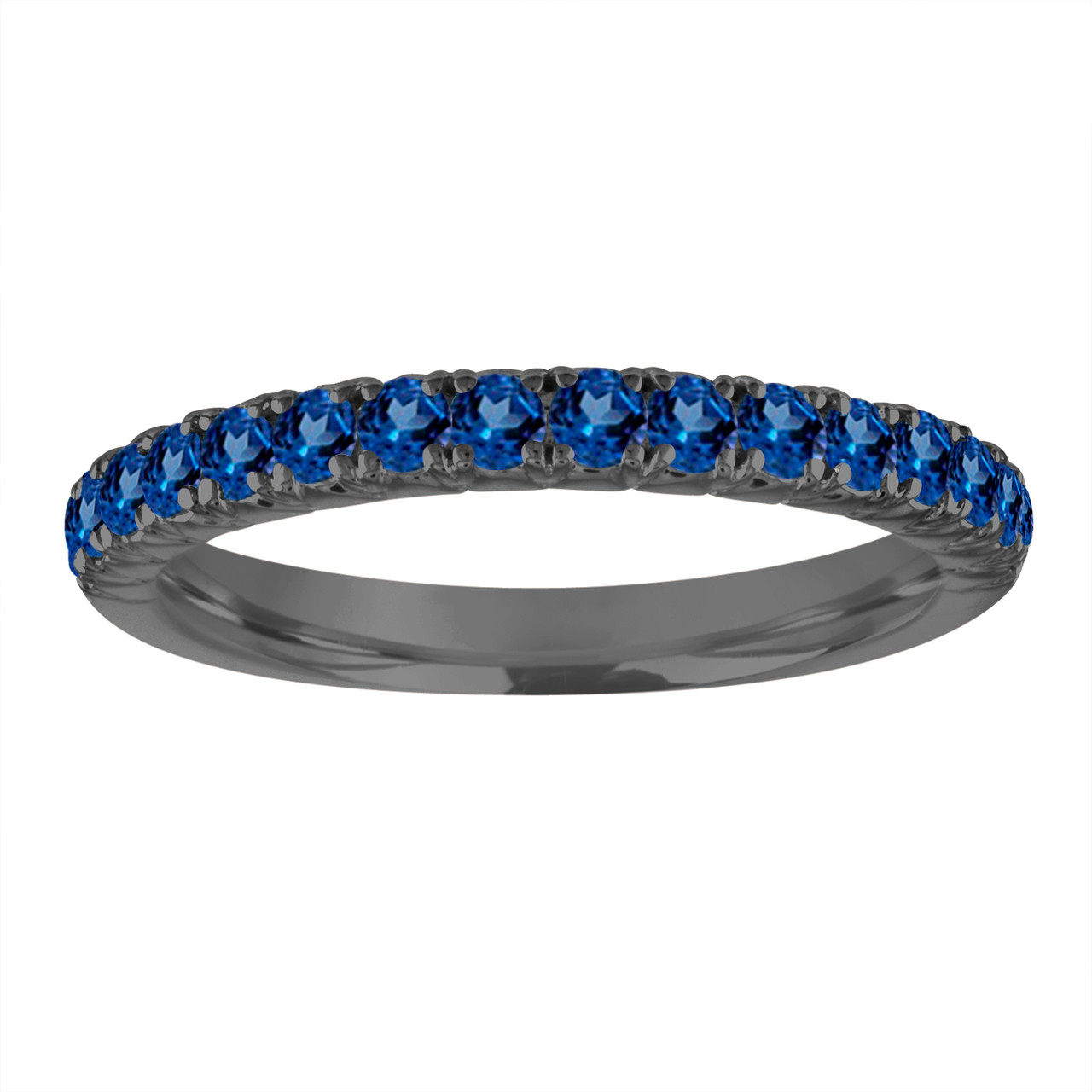 Vintage Sapphire Wedding Band, Sapphire Wedding Ring, Blue Sapphire