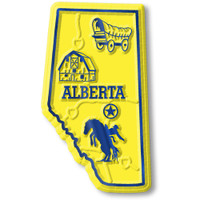Alberta Province Magnet by Classic Magnets, Collectible Souvenirs Made in the USA
