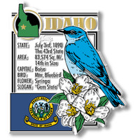 Idaho State Montage Magnet by Classic Magnets, 2.8" x 3.2", Collectible Souvenirs Made in the USA