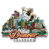 Denver, Colorado Magnet by Classic Magnets, Collectible Souvenirs Made in the USA