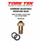Tork Tek Adjustable Overflow Valve Kit for Bosch P7100 injection pump includes one adjustable overflow valve, two banjo seal washers, and detailed instructions.