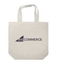 Front view of the canvas BigCommerce tote bag